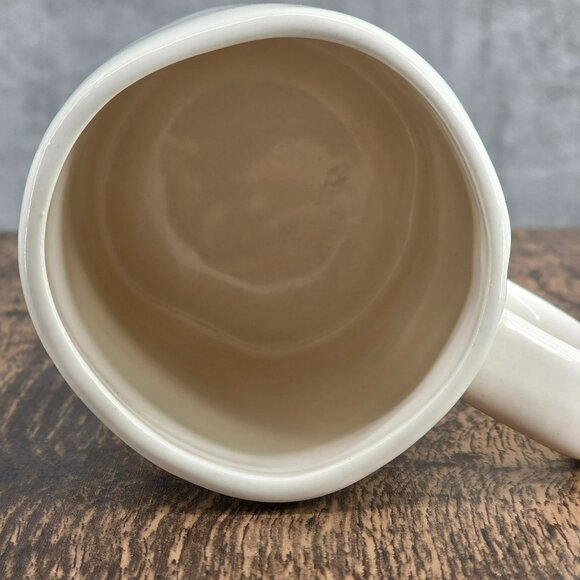 Rae Dunn BORED LL Large Letter Mug Coffee Tea Cocoa Farmhouse Cream Black Big - Picture 6 of 7